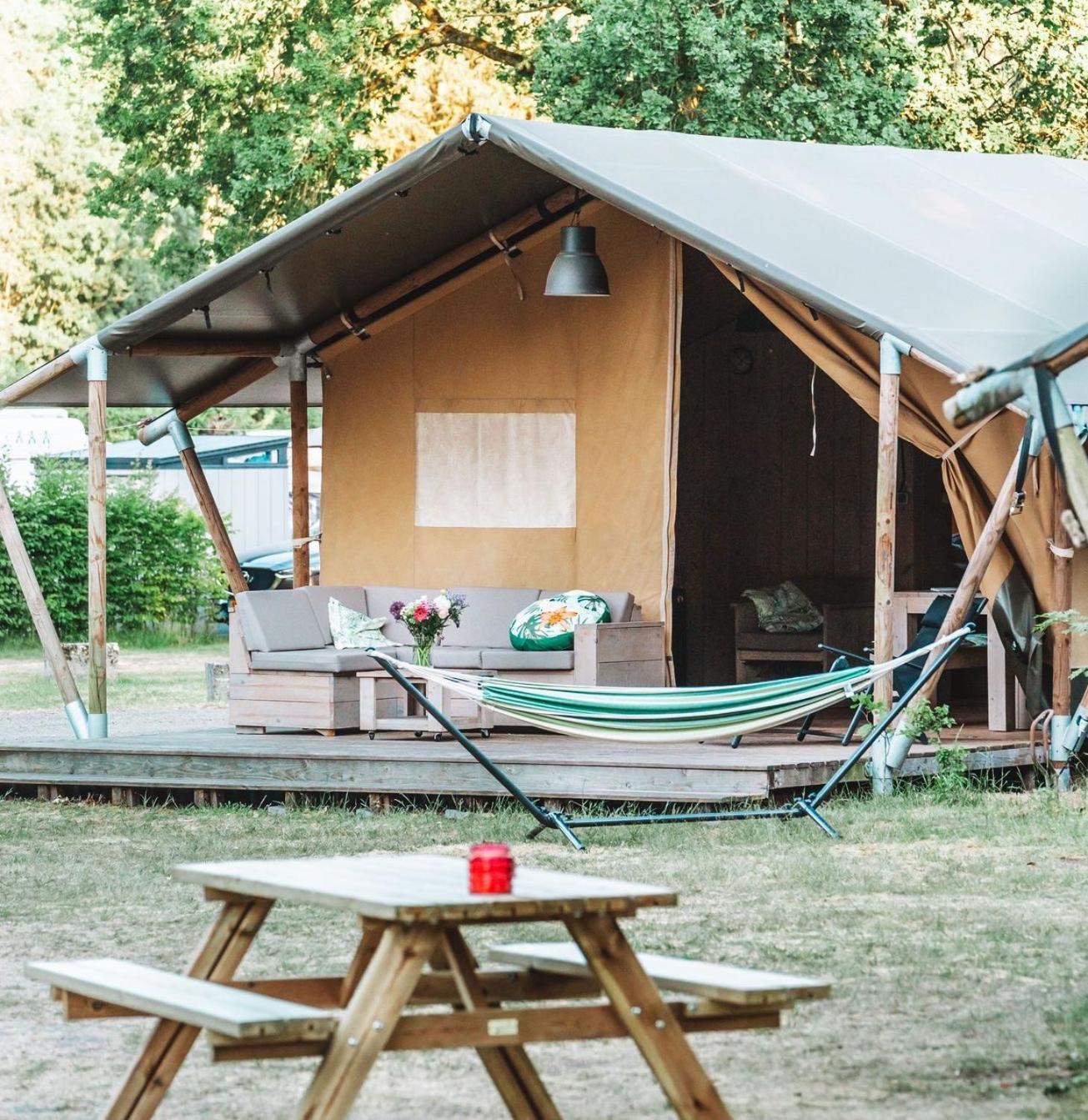 Glamping Holten luxe safaritent 2 Exteriör bild