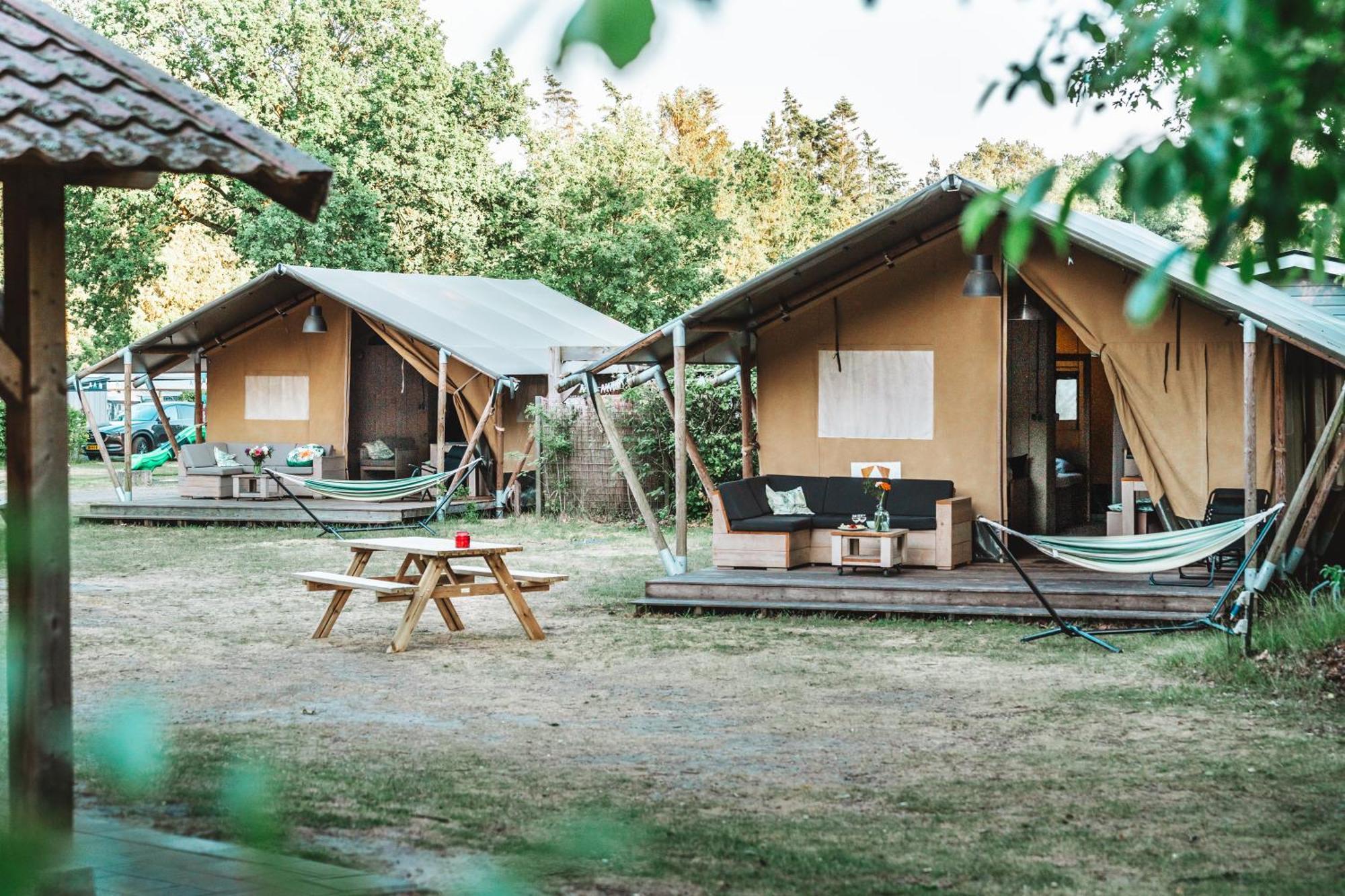 Glamping Holten luxe safaritent 2 Exteriör bild