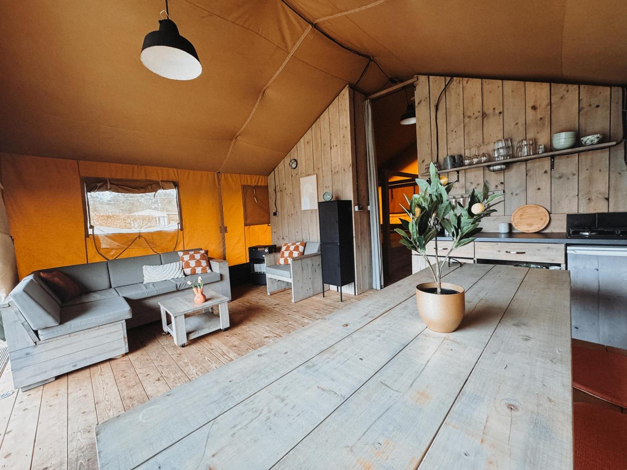 Glamping Holten luxe safaritent 2 Exteriör bild